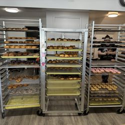 Carol Lee Donuts - Rack of donuts