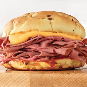 Arbys - a ham and cheese sandwich on a wooden cutting board - Fast Food Near Me - Easton, Pennsylvania Arbys - a ham and cheese sandwich on a wooden cutting board - Fast Food Near Me - Easton, Pennsylvania