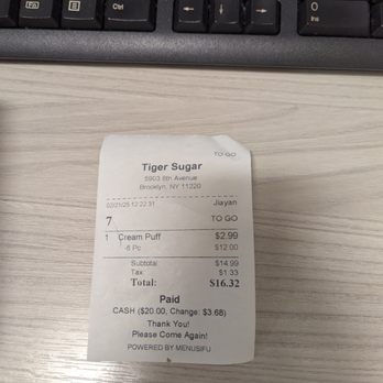 Tiger Sugar - Coffee & Tea Near Me - Brooklyn, New York