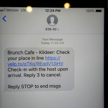 Brunch Cafe-Kildeer - Checkin Text - Breakfast & Brunch Near Me - Kildeer, Illinois