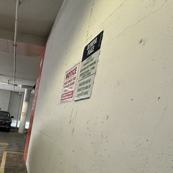 Olympia Place Customer Parking - The only type of wall signage on upper floors, which had some warnings about bills via mail. - Parking Near Me - Walnut Creek, California Olympia Place Customer Parking - The only type of wall signage on upper floors, which had some warnings about bills via mail. - Parking Near Me - Walnut Creek, California
