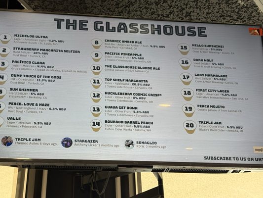 Menu photo 1 The Glasshouse Salinas, CA Menu photo 1 The Glasshouse Salinas, CA