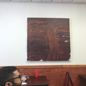 Blue Star Cafe - Look at this painting. My friend thinks it's a little boring. - Halal Near Me - Milwaukee, Wisconsin
