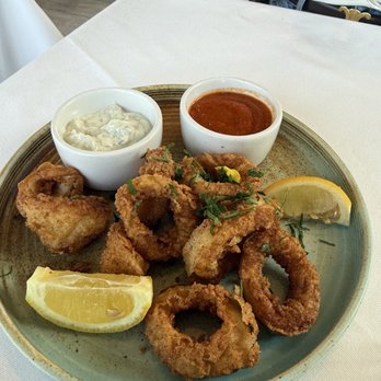 Mezze on the River - Fried Calamari - Seafood Near Me - New York, New York