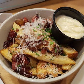 Dime Store - Bacon, parm, & truffle fries - Breakfast & Brunch Near Me - Detroit, Michigan Dime Store - Bacon, parm, & truffle fries - Breakfast & Brunch Near Me - Detroit, Michigan