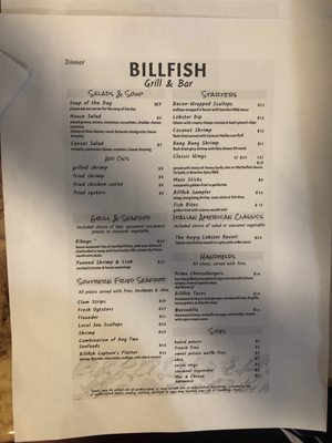 Menu photo 5 Billfish Grill & Bar Indian Beach, NC Menu photo 5 Billfish Grill & Bar Indian Beach, NC