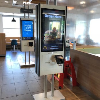 McDonald's - a mcdonalds ordering machine in a restaurant - Fast Food Near Me - Dent, Ohio