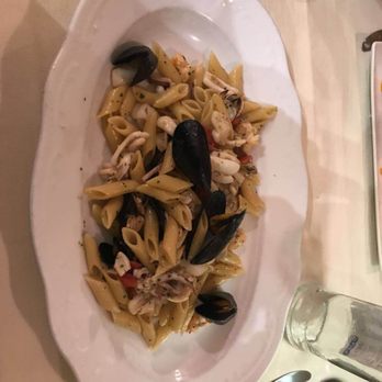 San Provolo - Rigatoni with mixed seafood. - Italian Near Me - Venezia, VE San Provolo - Rigatoni with mixed seafood. - Italian Near Me - Venezia, VE