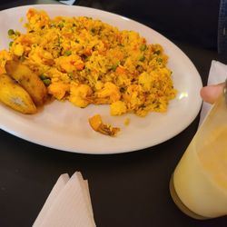 El Negro De Oro Restaurant - Shrimp and rice dish