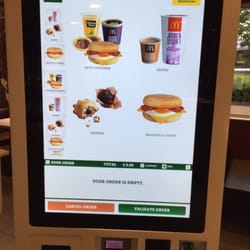 McDonald's - All ordering is done via touch screens!