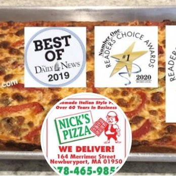 Nick's Pizza - Nick's Pizza Awards - Pizza Near Me - Newburyport, Massachusetts