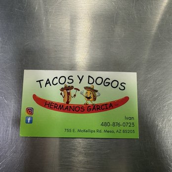 Tacos Y Dogos - Business Card Info - Food Trucks Near Me - Mesa, Arizona Tacos Y Dogos - Business Card Info - Food Trucks Near Me - Mesa, Arizona