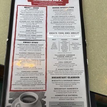 Martin Way Diner - Breakfast menu - Breakfast & Brunch Near Me - Olympia, Washington Martin Way Diner - Breakfast menu - Breakfast & Brunch Near Me - Olympia, Washington