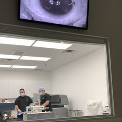HyperSpeed LASIK - NVISION Rowland Heights - My eyes getting enhanced :)