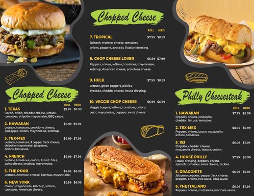 Menu photo 1 Chopped Cheese New York, NY Menu photo 1 Chopped Cheese New York, NY