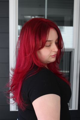 All About The Reds - 10$ deposit required for new clients. Experience the ultimate red color transformation with our "All About Reds Package" Includes a full red color application and a stylish blowout for a vibrant and shiny look. All About The Reds - 10$ deposit required for new clients. Experience the ultimate red color transformation with our "All About Reds Package" Includes a full red color application and a stylish blowout for a vibrant and shiny look.