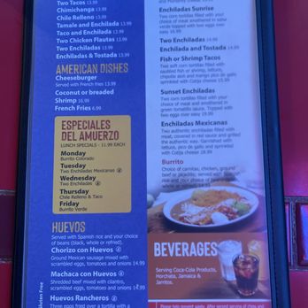 El Tapatio Mexican Restaurant - menu - Mexican Near Me - Saint Helens, Oregon