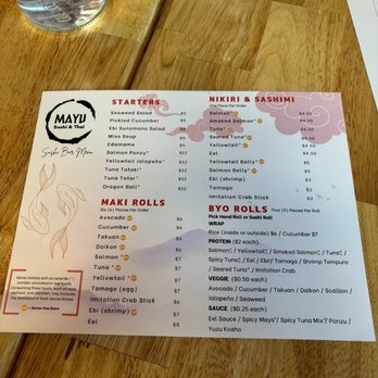 Mayu Sushi & Thai - Thai Near Me - Richmond, Virginia