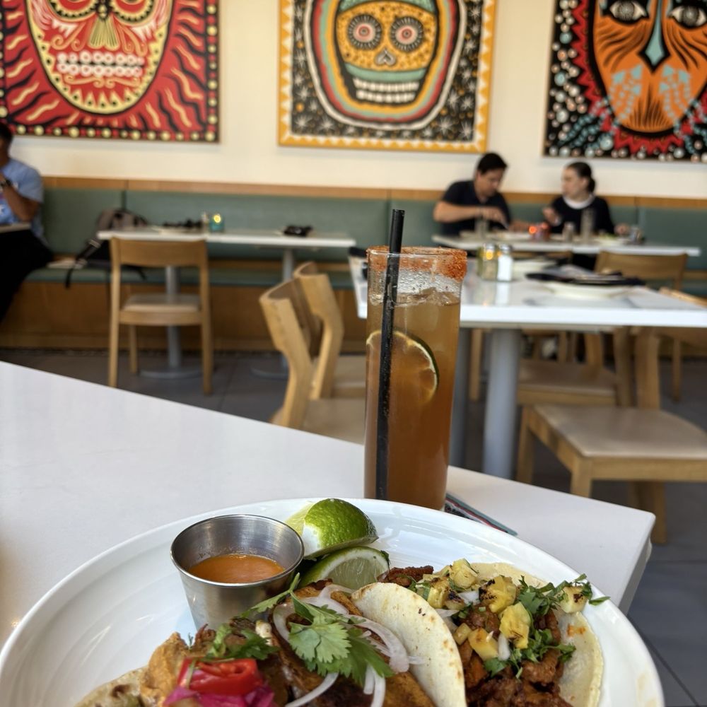 Taco al Pastor Pork 5/5 Taco Birria 5/5 Taco Pork Belly 5/5 Drink tequila tamarind 4/5 $37 in happy hour Tip included Taco al Pastor Pork 5/5 Taco Birria 5/5 Taco Pork Belly 5/5 Drink tequila tamarind 4/5 $37 in happy hour Tip included