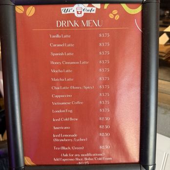Yi's Cafe - Menu 7/24/26 - Coffee & Tea Near Me - Arcadia, California Yi's Cafe - Menu 7/24/26 - Coffee & Tea Near Me - Arcadia, California