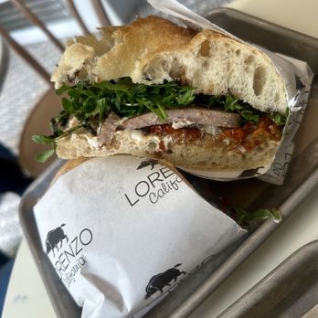 Lorenzo California - Porchetta sandwich - Italian Near Me - Beverly Hills, California