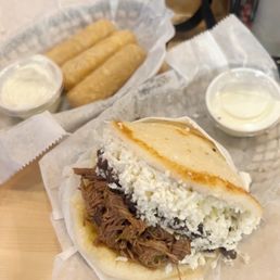 pabellon arepa & tequenos // ig: @sandyeatslocal