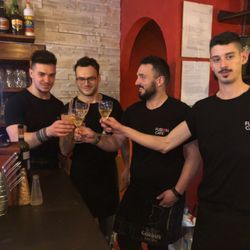 Fusion Café - What's better that having a bartender that drinks with you!