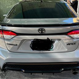 The trunk is the only thing they didn't paint not paint! They did a horrible job!