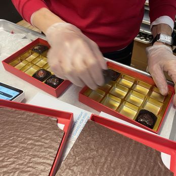 Chocolat Moderne - @loiusekramer123 preparing the boxes. - Chocolatiers & Shops Near Me - New York, New York