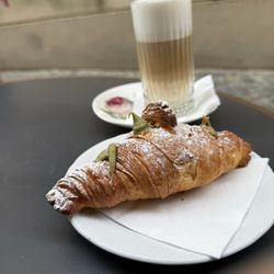 Anton Cafébar - Pistachio Croissant and Latte Machiato