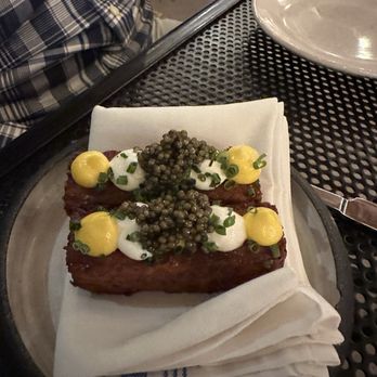 Prescott's Provisions - Caviar tater tots. - New American Near Me - Tonawanda, New York