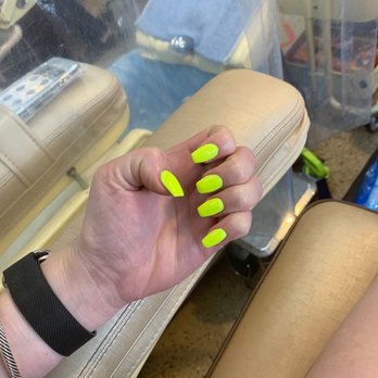 Holiday Nails - Gel coffin shaped short nails - Nail Salons Near Me - Holiday, Florida Holiday Nails - Gel coffin shaped short nails - Nail Salons Near Me - Holiday, Florida