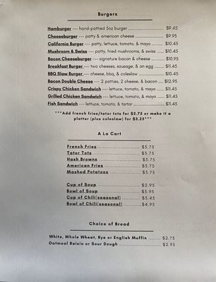 Menu photo 3 Mia’s Cafe Pine City, MN