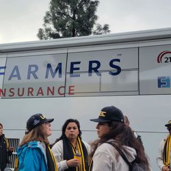 Kingdom Day Parade - The Farmers bus at the parade.