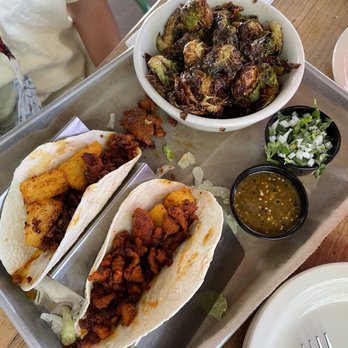 Loco Patron Brewery - A little dry but my kid loved the al pastor Blackberry Bacon Brussels Sprouts- good - Mexican Near Me - Scottsdale, Arizona Loco Patron Brewery - A little dry but my kid loved the al pastor Blackberry Bacon Brussels Sprouts- good - Mexican Near Me - Scottsdale, Arizona