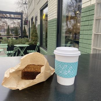 Loki Coffee - Outside with a chai and sesame seed, banana bread. Delicious! - Cafes Near Me - Salt Lake City, Utah Loki Coffee - Outside with a chai and sesame seed, banana bread. Delicious! - Cafes Near Me - Salt Lake City, Utah