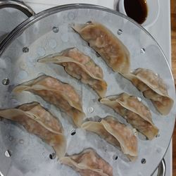 What A Dumpling - Pork, Kimchi, Tofu, and vegetables steamed dumplings. Yummy.
