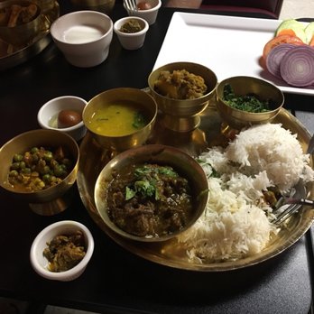 Rajdhani Restaurant - Goat thali - International Grocery Near Me - Nashville, Tennessee