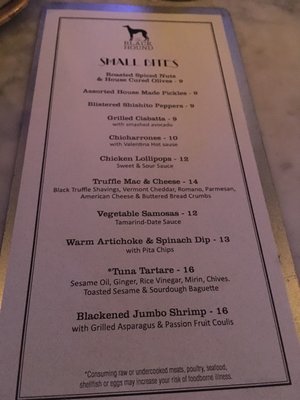 Menu photo 2 Black Hound Bar & Lounge New York, NY