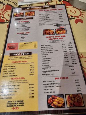 Menu photo 2 Mr. and Mrs. Crab Tampa, FL Menu photo 2 Mr. and Mrs. Crab Tampa, FL