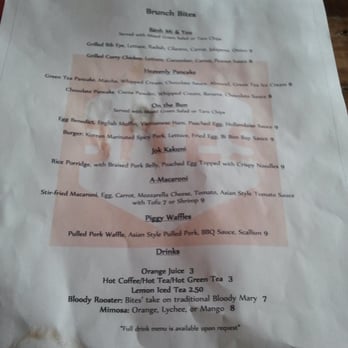 BITES Asian Kitchen + Bar - Brunch menu - Japanese Near Me - Chicago, Illinois BITES Asian Kitchen + Bar - Brunch menu - Japanese Near Me - Chicago, Illinois