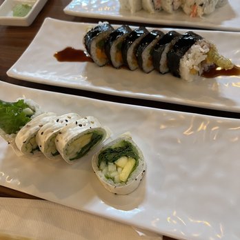Mikko Sushi - Garden Spring Roll, Veggie Tempura Roll, California Cut Roll - Sushi Bars Near Me - Escondido, California Mikko Sushi - Garden Spring Roll, Veggie Tempura Roll, California Cut Roll - Sushi Bars Near Me - Escondido, California