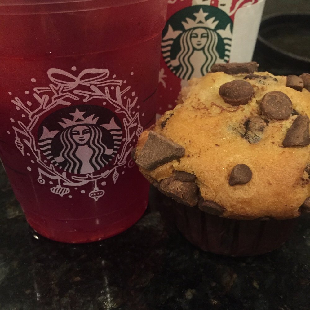 Starbucks - Passion fruit iced tea lemonade, chocolate chip muffin - Coffee & Tea Near Me - Miami, Florida Starbucks - Passion fruit iced tea lemonade, chocolate chip muffin - Coffee & Tea Near Me - Miami, Florida