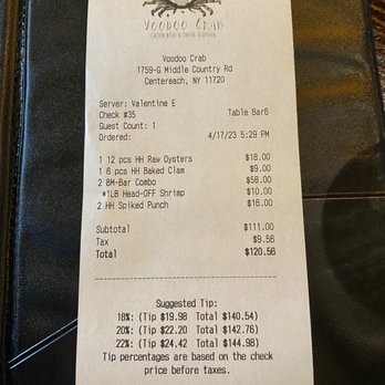 Voodoo Crab - Centereach - Cannot beat the pricing! - Seafood Near Me - Centereach, New York