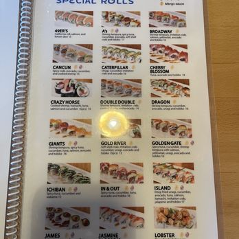 Mainichi Sushi - Special Roll menu at Mainichi Sushi in Berkeley. - Japanese Near Me - Berkeley, California