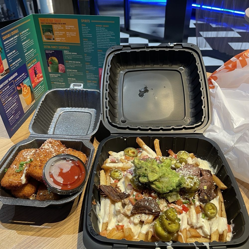 Dave & Buster's Camp Hill - Harrisburg - Cheese Stick Stack & Loaded Barbacoa Fries - American Near Me - Camp Hill, Pennsylvania Dave & Buster's Camp Hill - Harrisburg - Cheese Stick Stack & Loaded Barbacoa Fries - American Near Me - Camp Hill, Pennsylvania