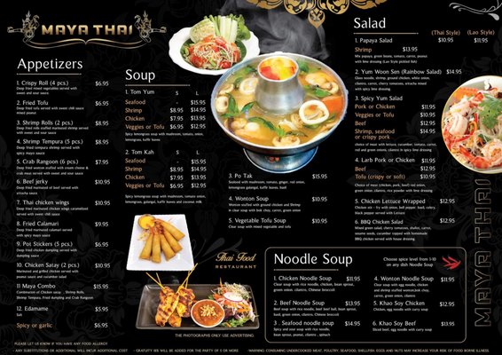 Menu photo 6 Maya Thai Las Vegas, NV