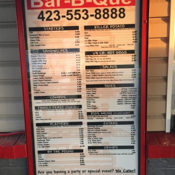 Choo Choo Bar-B-Que - Great menu! - Barbeque Near Me - Chattanooga, Tennessee