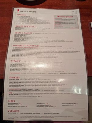 Menu photo 4 Weber Grill Restaurant Indianapolis, IN Menu photo 4 Weber Grill Restaurant Indianapolis, IN
