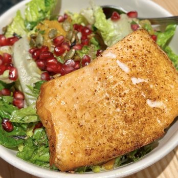 Chama Mama  - Fall harvest salad with Side Salmon - Georgian Near Me - Brooklyn, New York